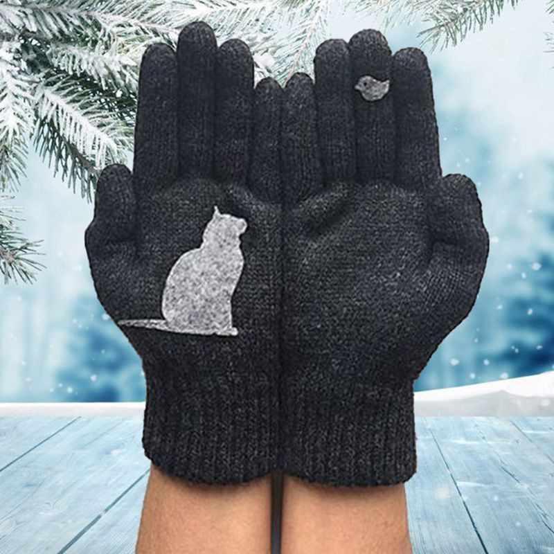 MeowMitts - Katzenfächer Baumwollhandschuhe