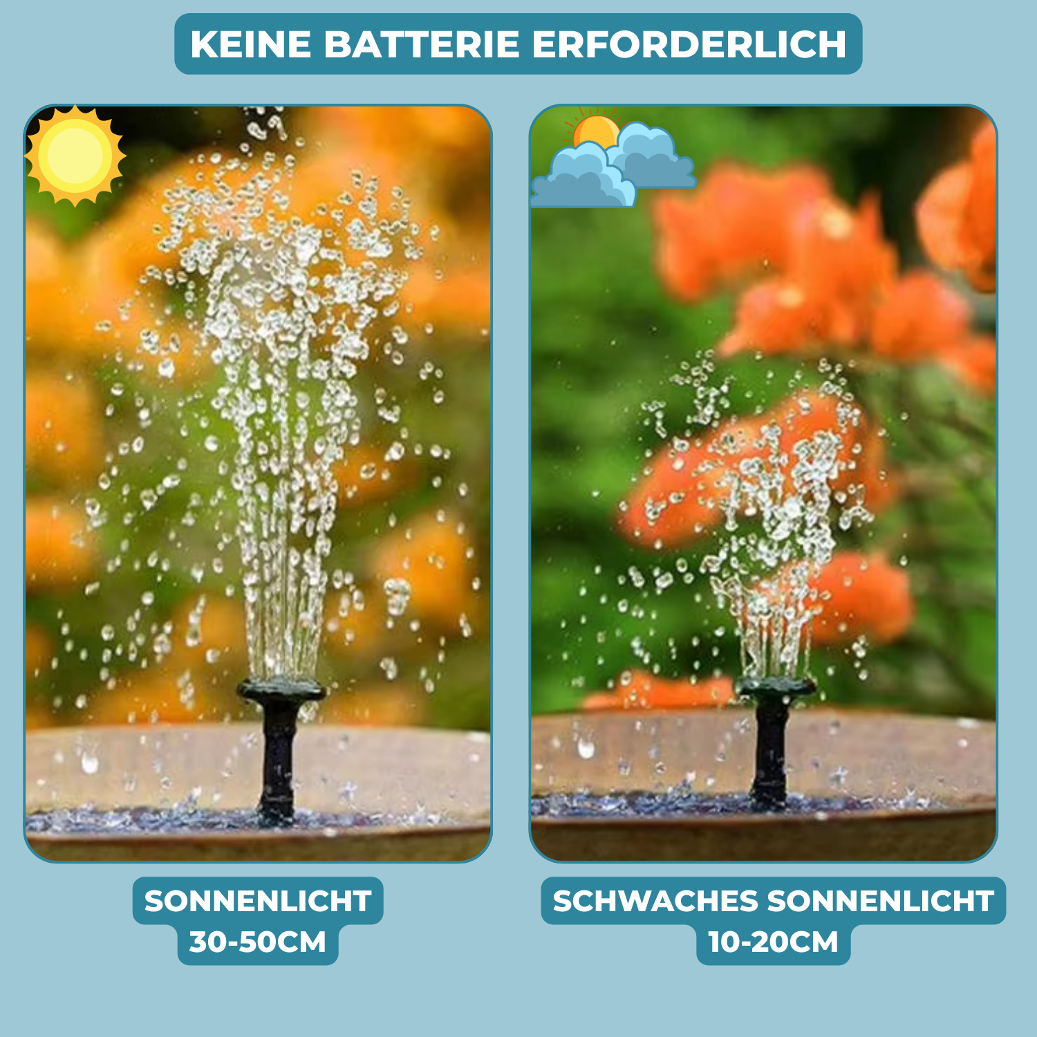 AquaBloom™ – Solarbrunnen für Ruhe & Eleganz im Garten