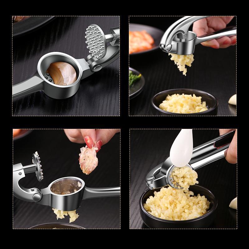 GarlicPress - Edelstahl-Knoblauchpresse mit ergonomischem Griff
