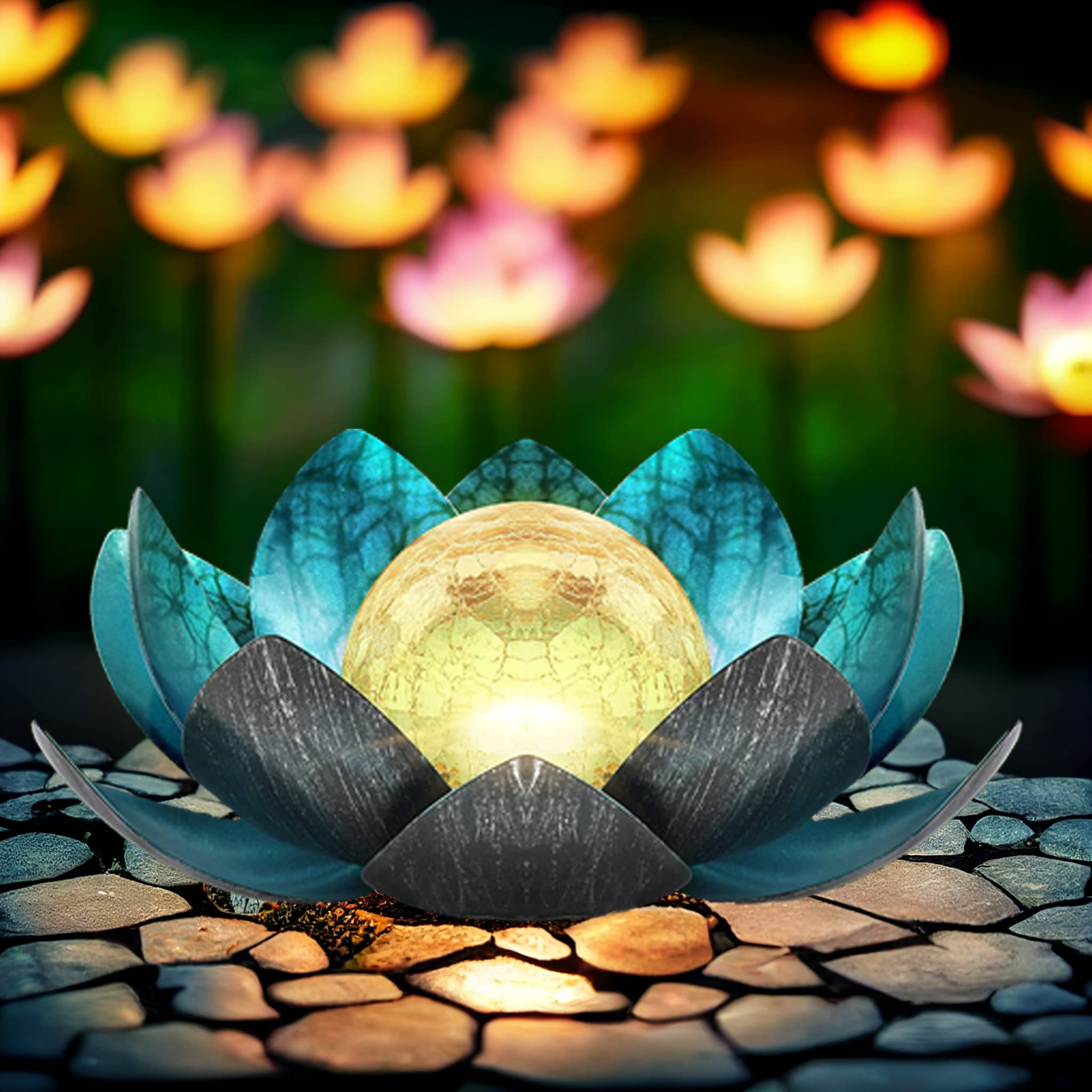 1+1 GRATIS | SolarLotus - Solarbetriebene Lotus-Leuchte