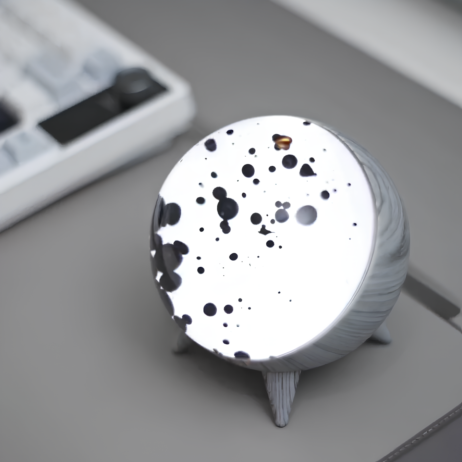 Ferrofluid Lautsprecher ViscoBeat | Bluetooth & AUX | Mit LED-Beleuchtung & Magnetsteuerung | 10,6 x 9,8 cm