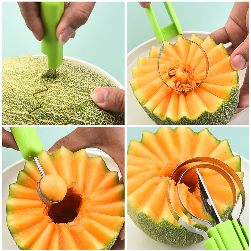 1+1 GRATIS | JuicyCut - 4 in 1 Obstwerkzeug Messer