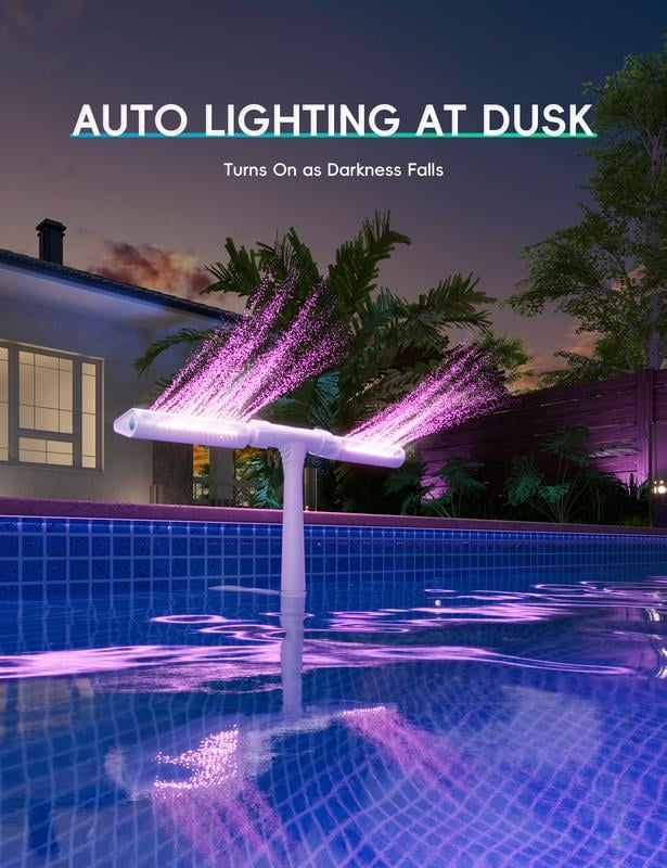 SunSpray – Der leuchtende Wasserbogen für Ihren Sommertraum!