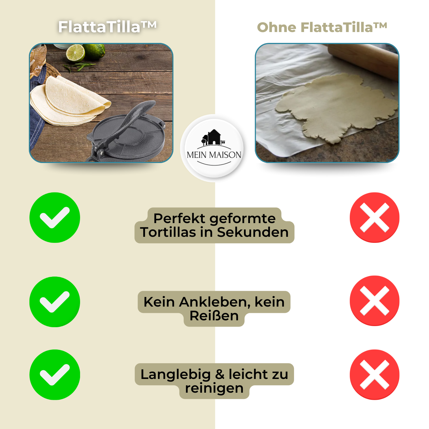 FlattaTilla - Mach Tortillas im Handumdrehen