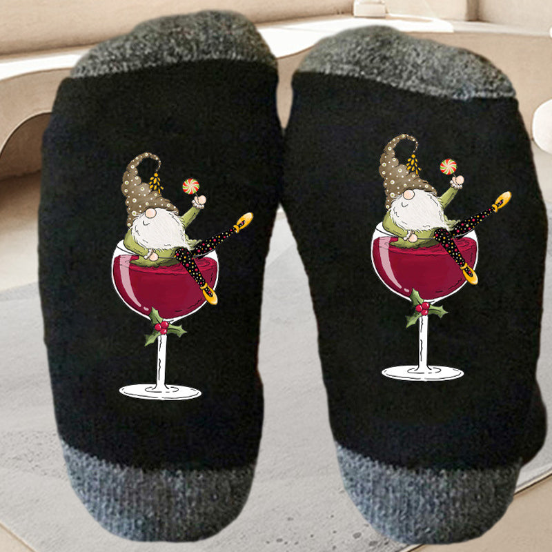 1+1 GRATIS | TipsyToes - Kreative Weinglas Socken