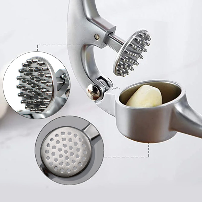 GarlicPress - Edelstahl-Knoblauchpresse mit ergonomischem Griff