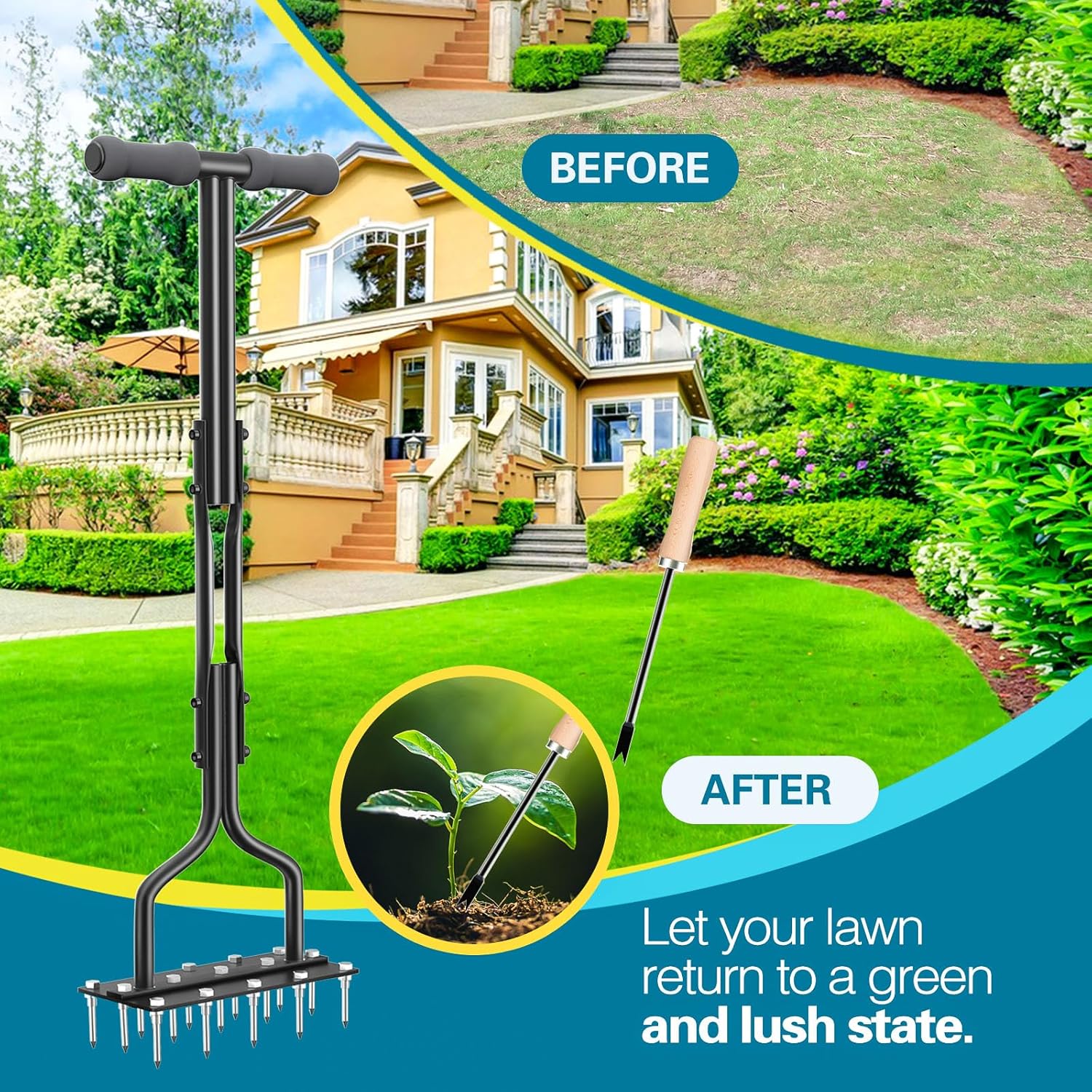 GreenSpike – Für starken Rasen von unten heraus!