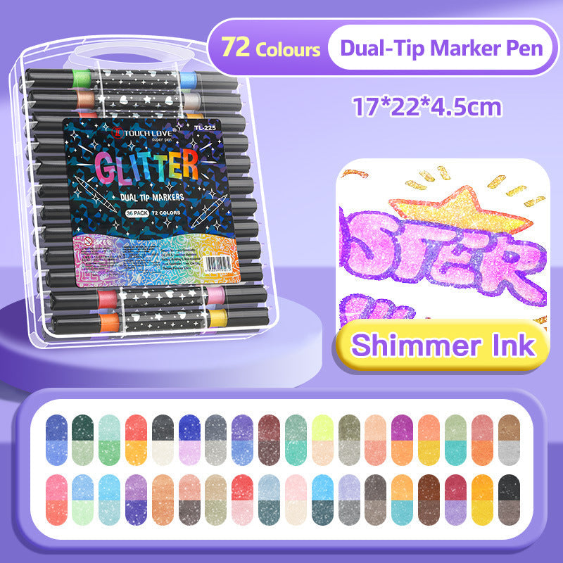 SparkLuxe – Doppelseitige Glitzerstifte für kreative Köpfe