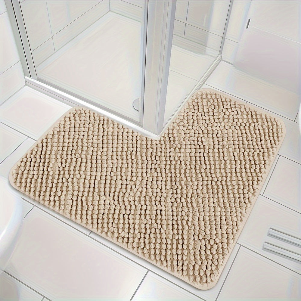 Eck-Badematte Lunava | L-Form für Dusche & Ecke | Rutschfest & Weich | 40x40x80 cm