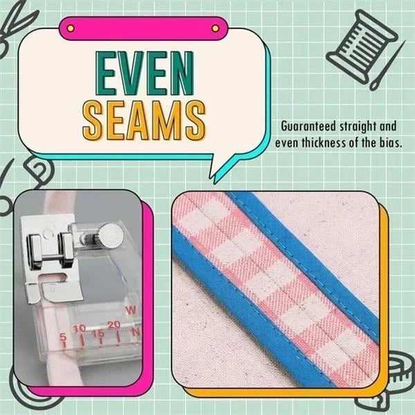 1+1 GRATIS | AdjustoBind - Einstellbarer Schrägband-Bindefuß
