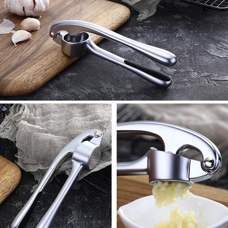 GarlicPress - Edelstahl-Knoblauchpresse mit ergonomischem Griff
