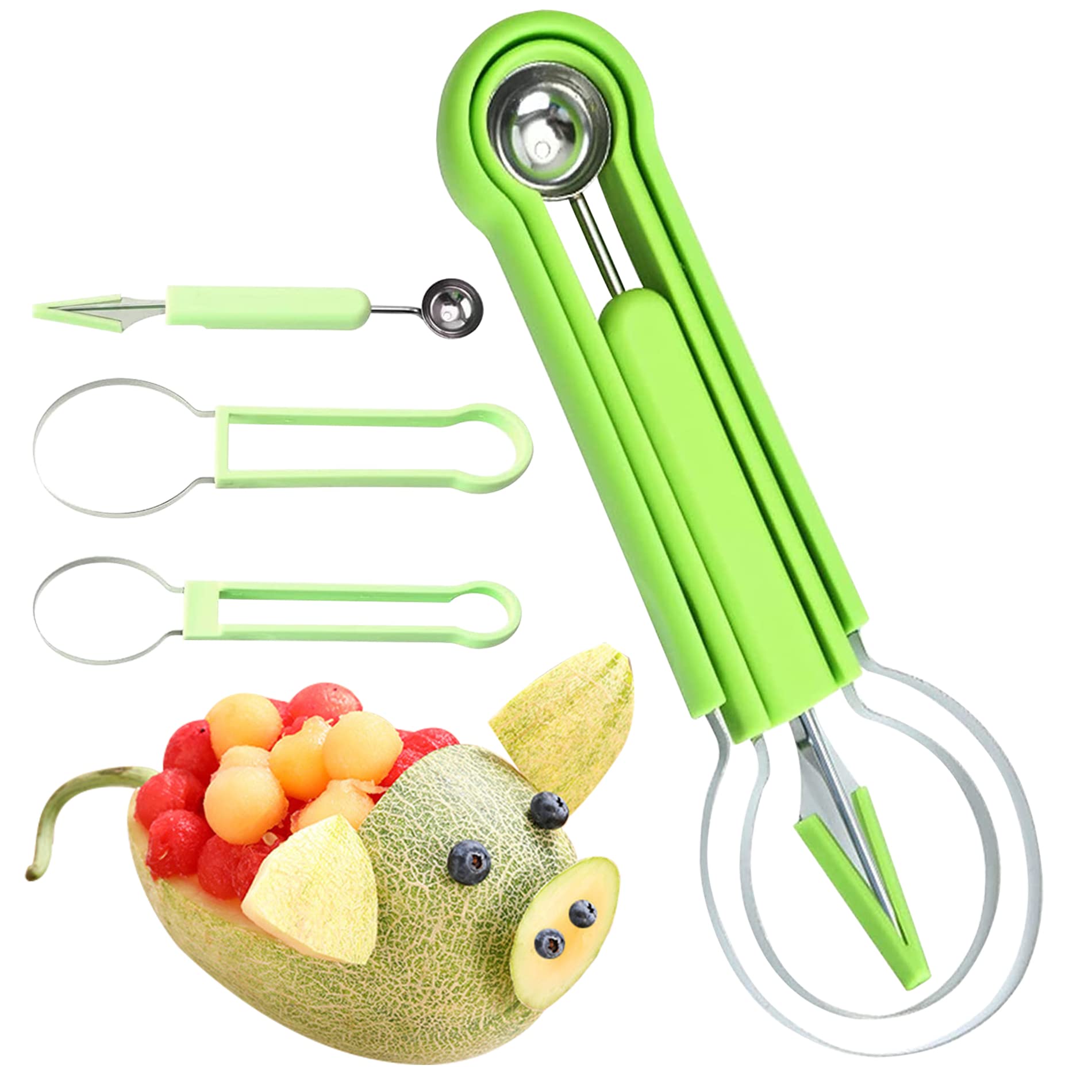 1+1 GRATIS | JuicyCut - 4 in 1 Obstwerkzeug Messer