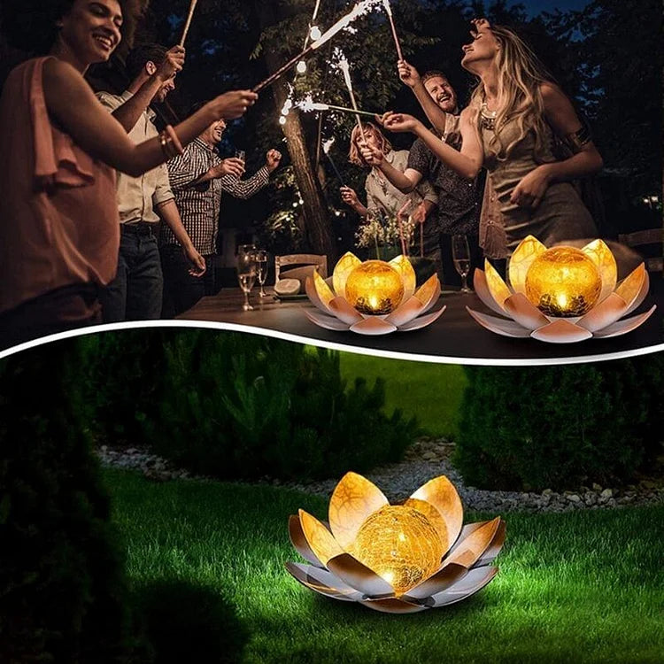 1+1 GRATIS | SolarLotus - Solarbetriebene Lotus-Leuchte
