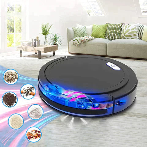 Cleanoro S6 Robotstaubsauger | Kompakt & Intelligent | Für Tierhaare, Hartböden & Teppich | 2h Laufzeit