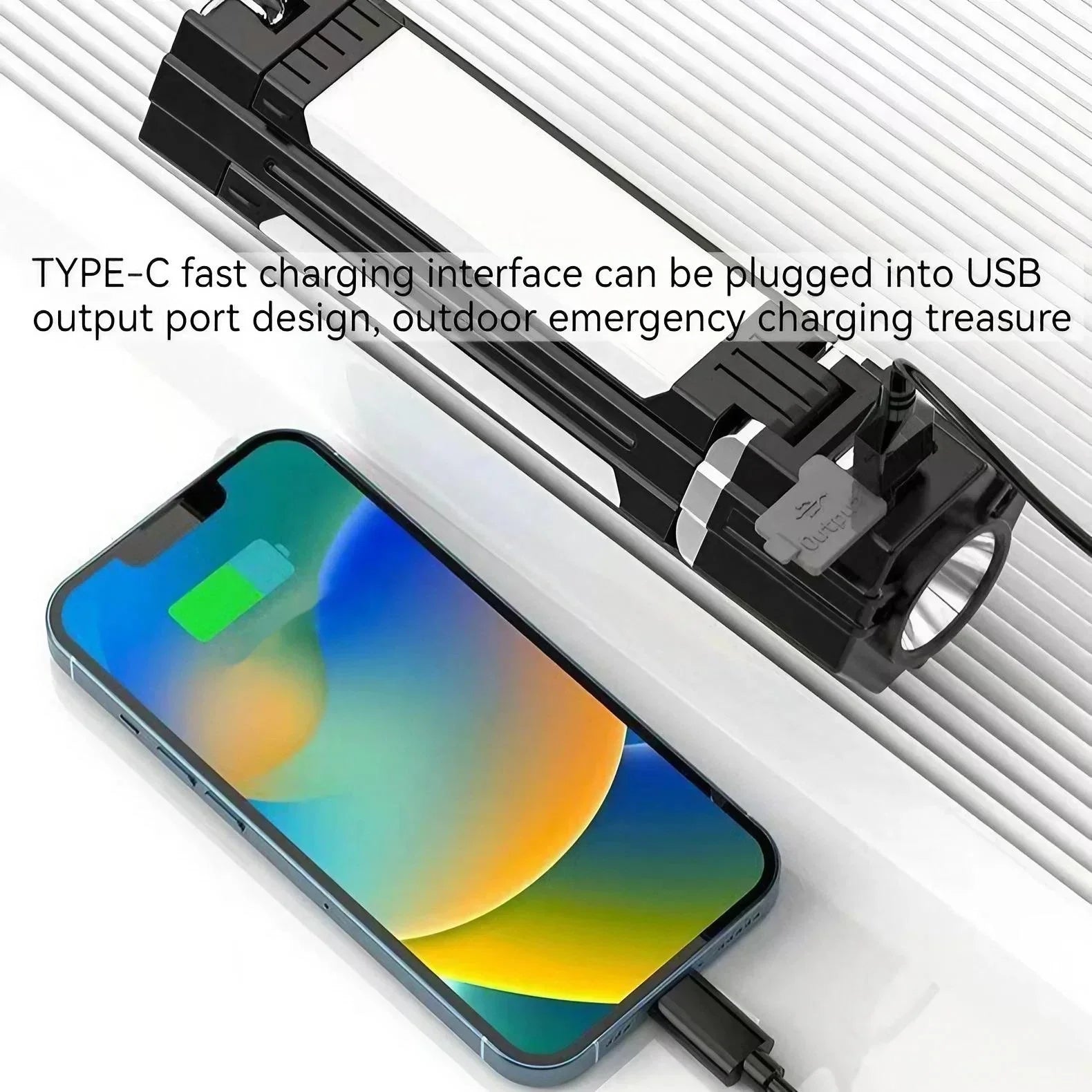 LumoTrail Campinglampe Outdoor | 3000 mAh Akku & Faltbares Design | Magnet & Haken | Wasserdicht 6 x 20 cm
