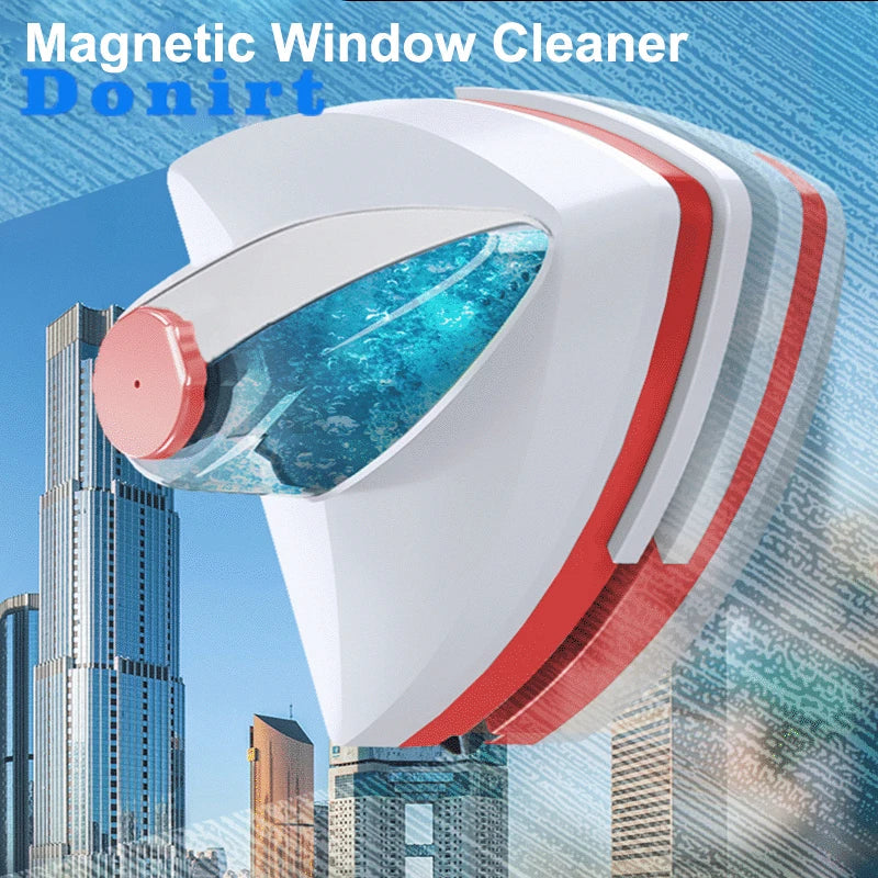 GLASPURE Magnetischer Fensterreiniger | Für Einfach- & Doppelverglasung | Wasserabzieher mit Magnetkraft | In 4 Varianten wählbar