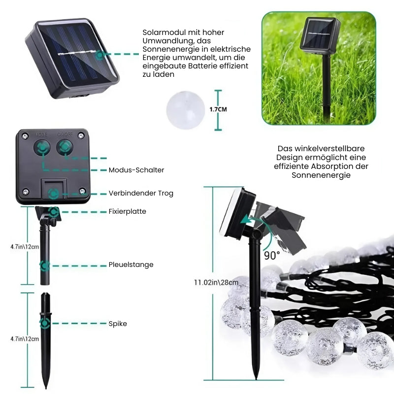 BallyLight - Wasserdichte LED-Kugellichterkette