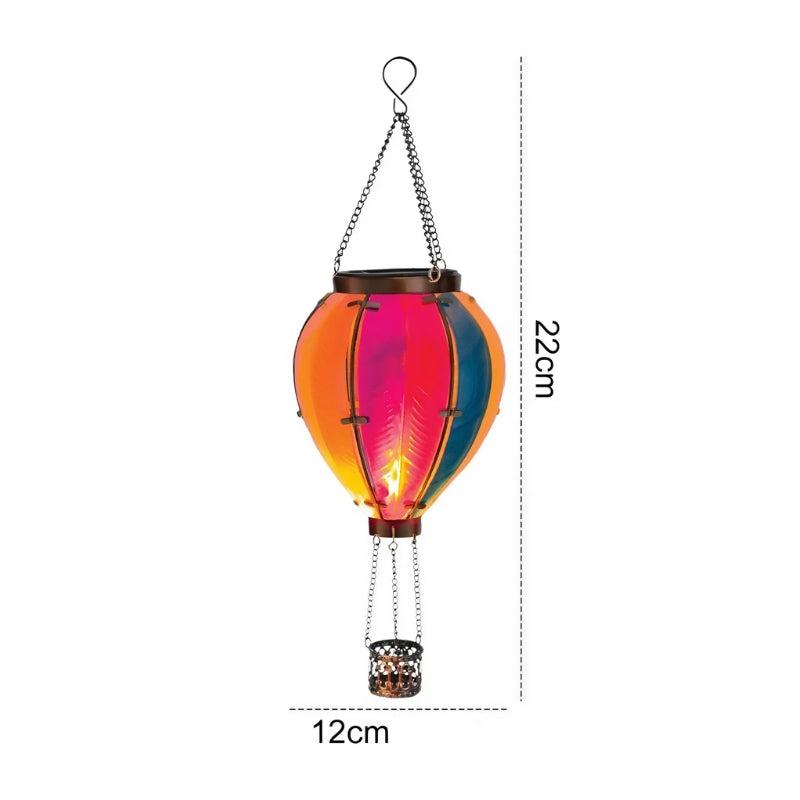 LumiBalloon - Solarlaterne Heißluftballon mit Flammeneffekt