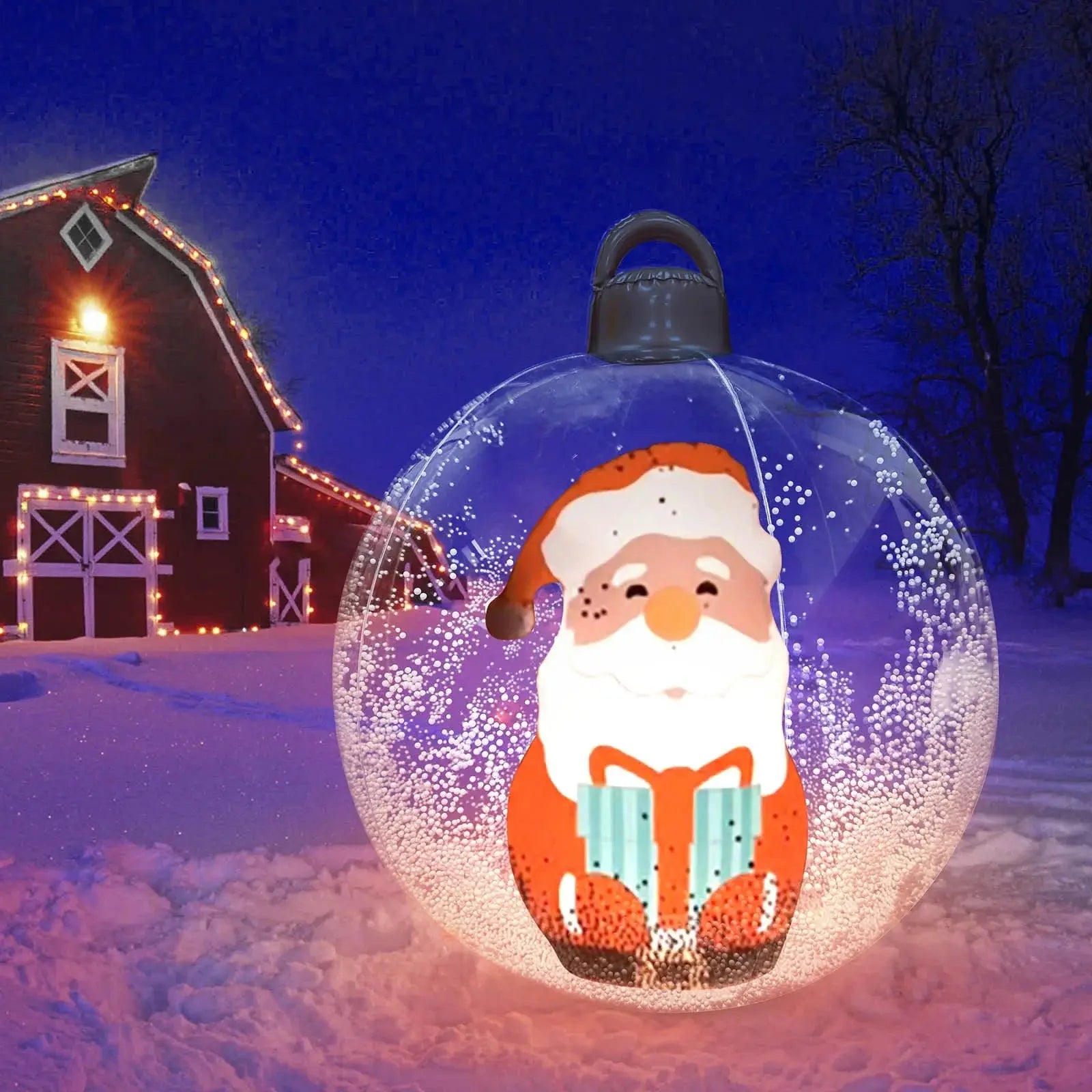 GlowOrnament™ – Aufblasbare Weihnachtskugel