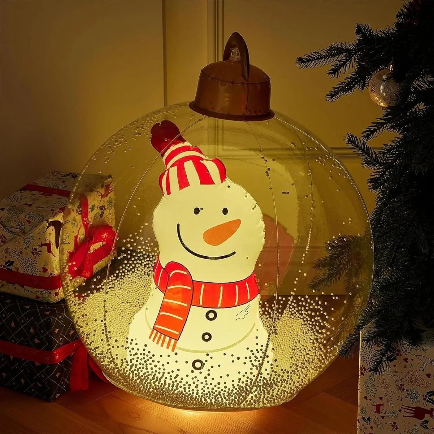 GlowOrnament™ – Aufblasbare Weihnachtskugel