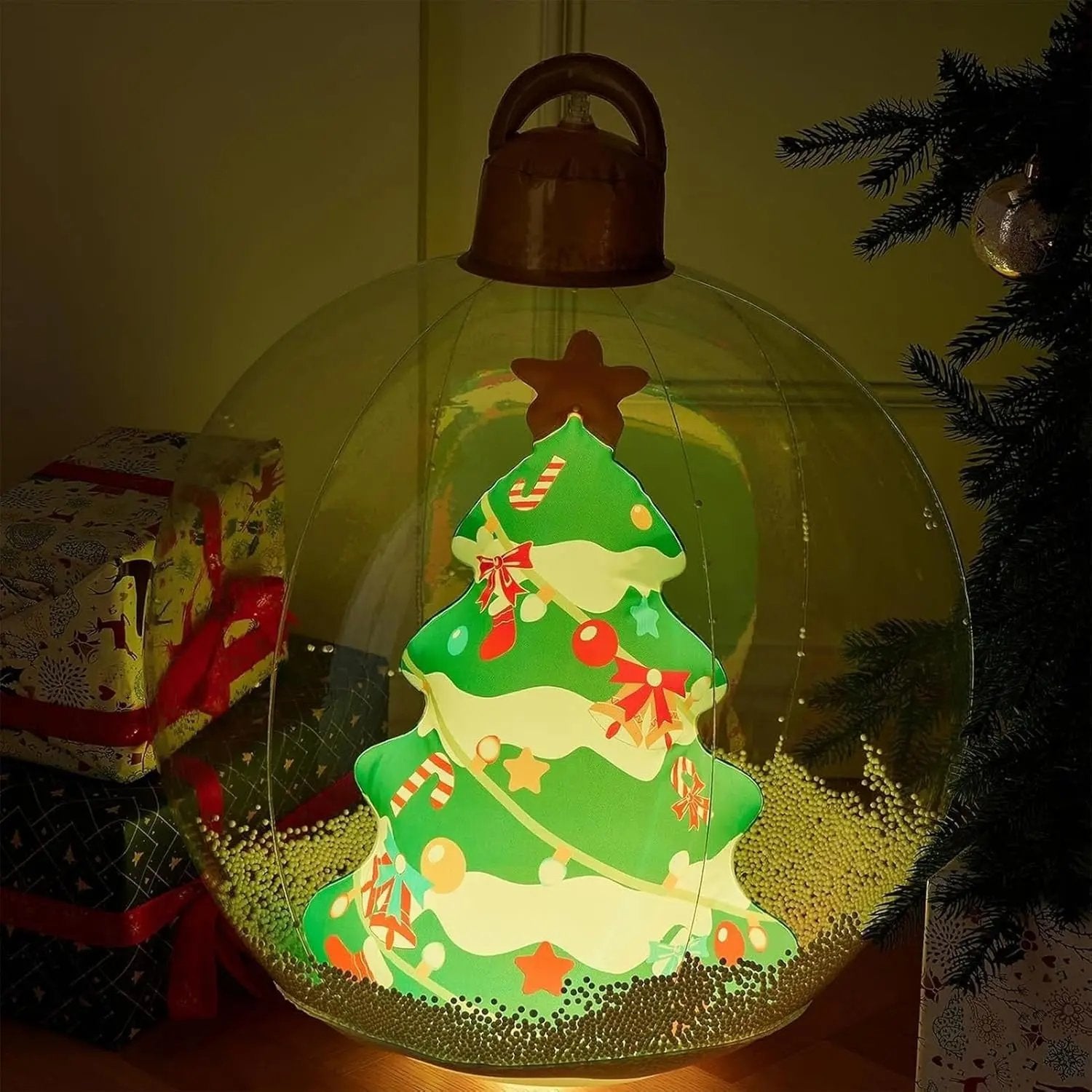 GlowOrnament™ – Aufblasbare Weihnachtskugel