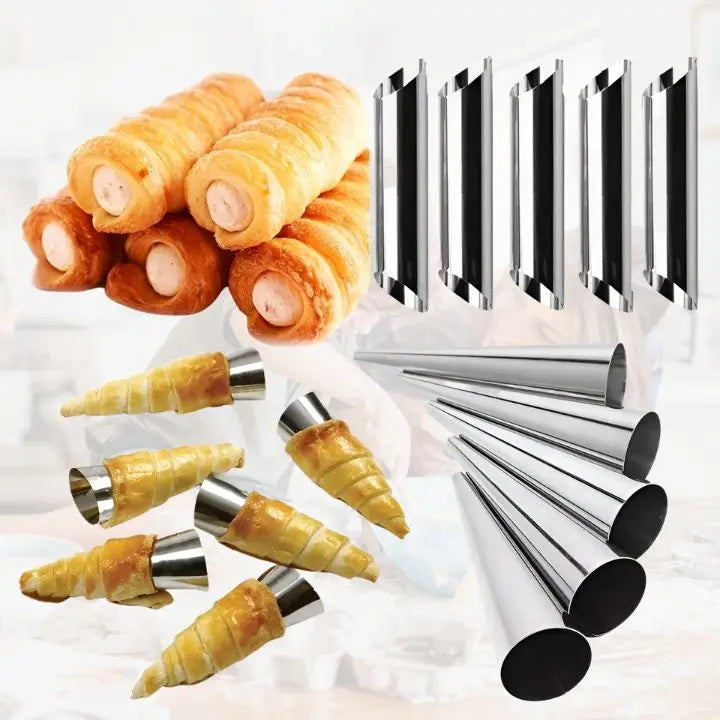5+5 GRATIS | BakeRolls - Meisterhaftes Cannoli-Form-Set für Zuhause!