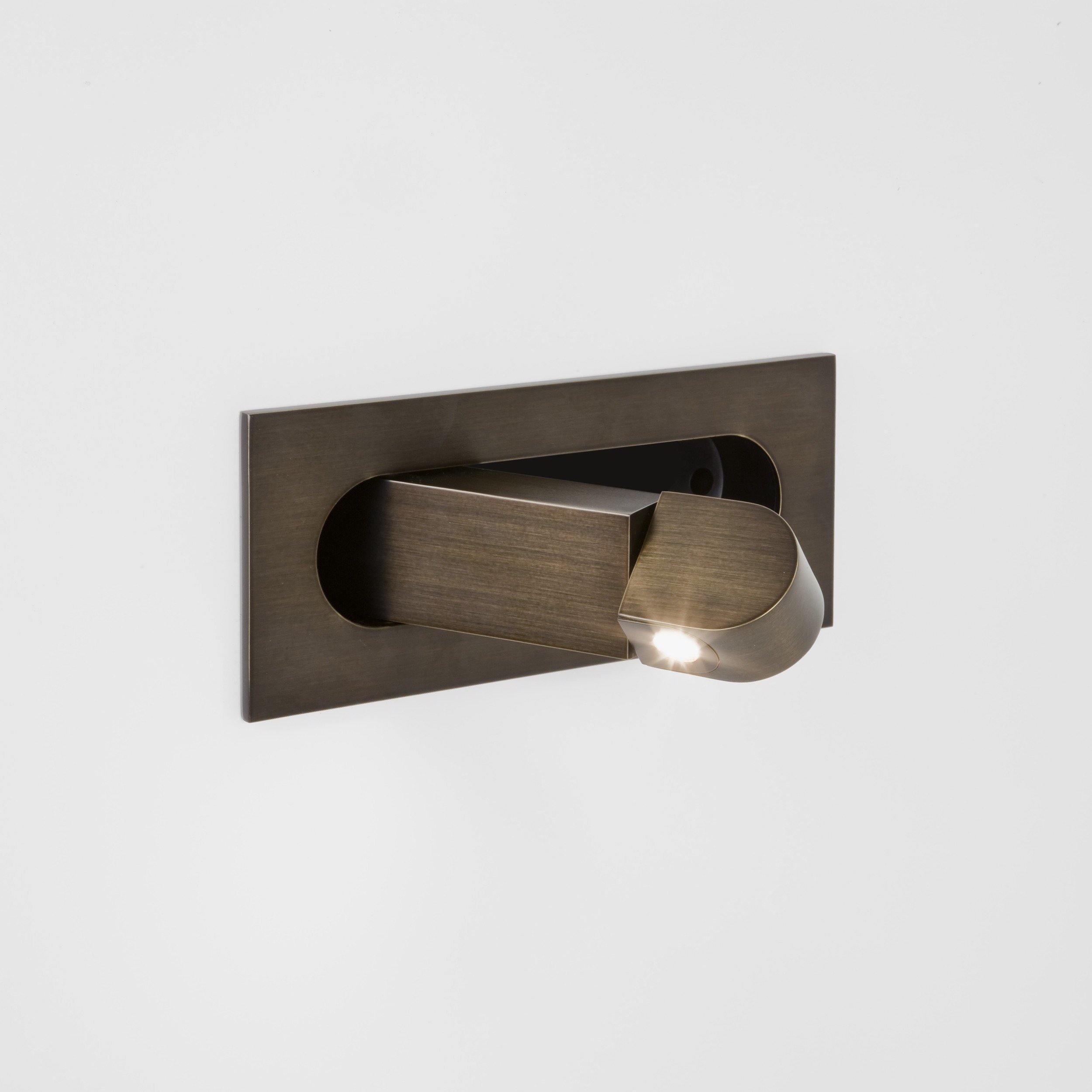 LED Bettleselampe LUMEVIA | 3 Lichtfarben | Aluminiumlegierung | Ø19 cm x H8 cm | Mit Druckschalter