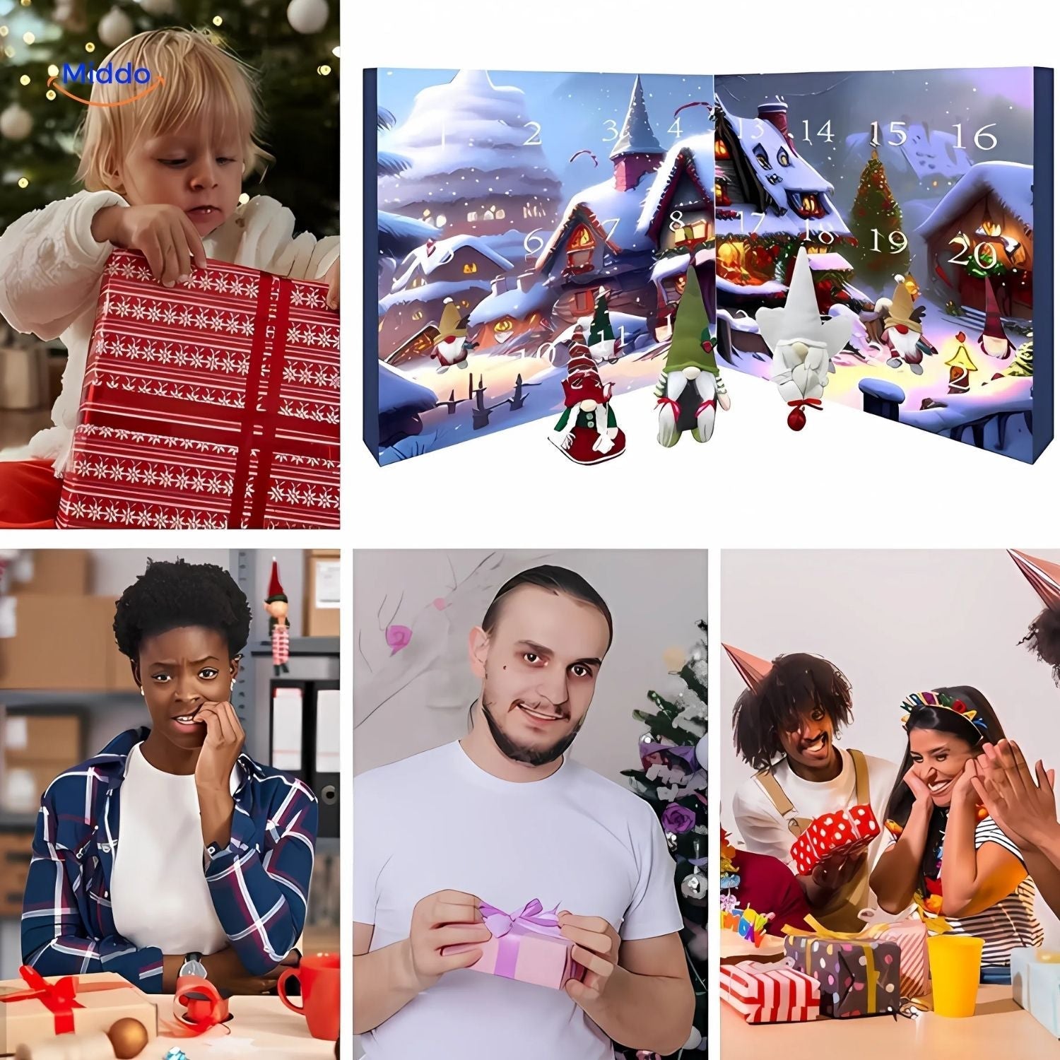 HolidayHaven - Pluche Gnome Adventskalender