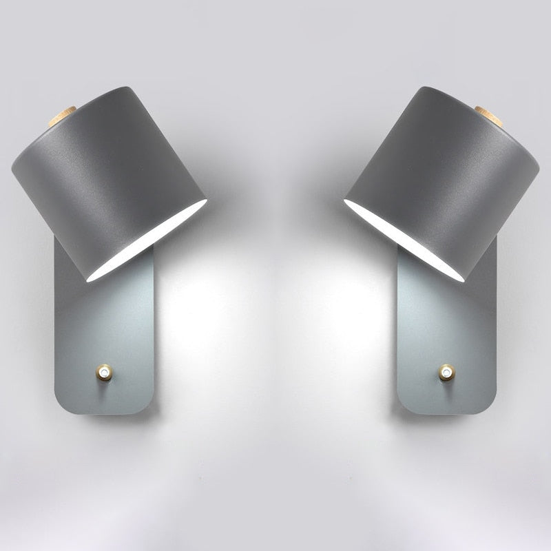Lumiéra LED Wandleuchte | Modernes Design mit Schalter | Metall | Warmes Raumlicht