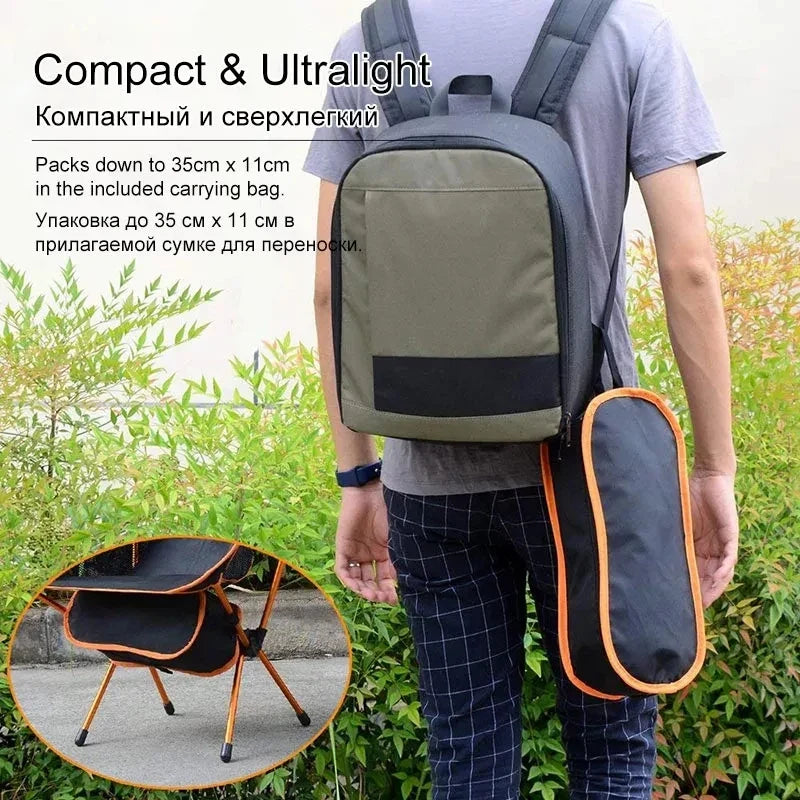 Campingstuhl & Stranddecke Set Flexora | Ultraleicht & Faltbar | Inkl. Sandfreier Picknickmatte | Für Strand, Wandern & Angeln