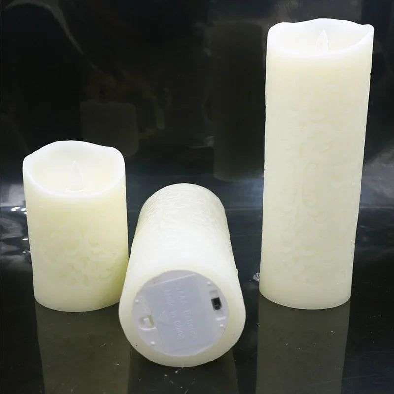 LED Echtwachskerze LumiFlame | Flackernder Flammeneffekt | Mit Fernbedienung & Timer | Sicher & Batteriebetrieben