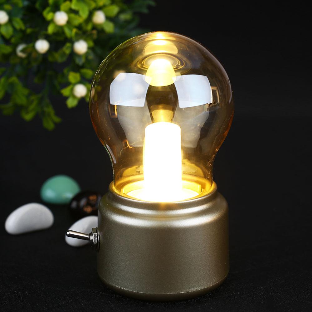 Tischlampe VintaGlow | Retro-Design | Tragbar & USB-aufladbar | 11 x 7 x 6 cm