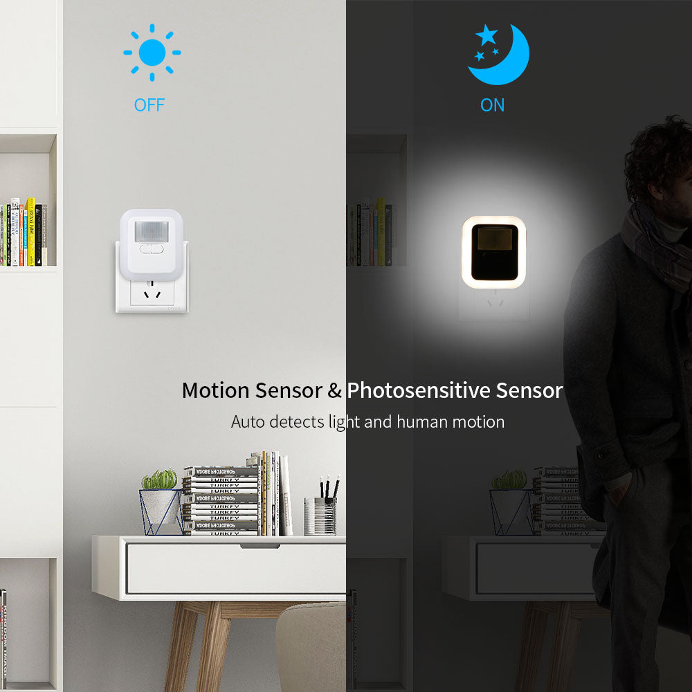 LED Nachtlicht Lumora | Bewegungsmelder & 360° Beleuchtung | Einstellbare Helligkeit & Timer | Energiesparend
