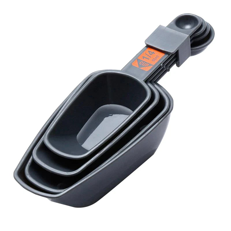 CookMate | 4er Messbecher-Set | 1/4 Cup bis 1 Cup | Kunststoff mit Skala | Küchenhelfer für Backen, Kochen & Kaffee