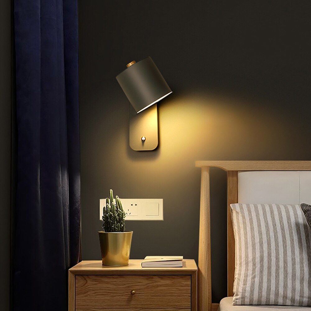 Lumiéra LED Wandleuchte | Modernes Design mit Schalter | Metall | Warmes Raumlicht