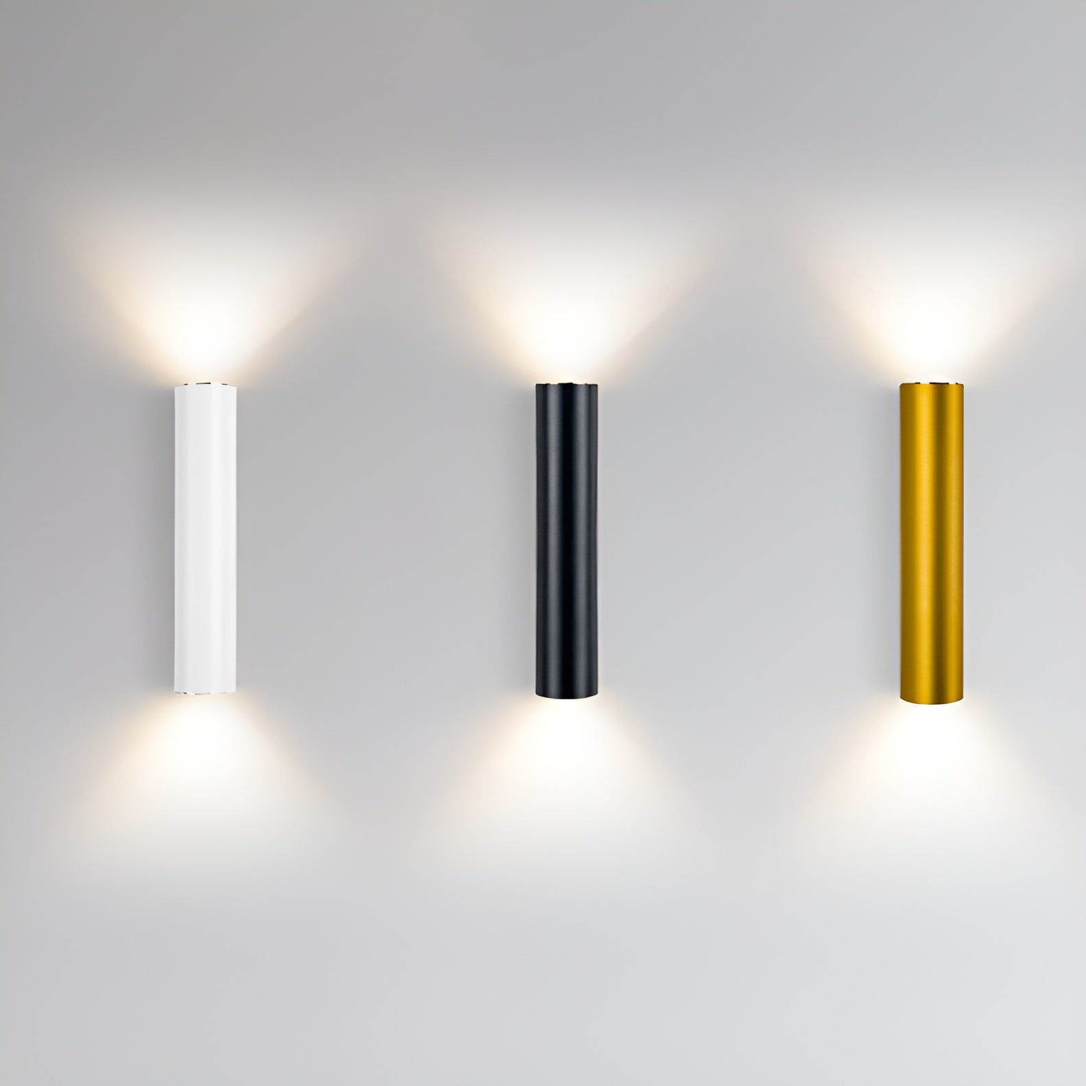 Wandleuchte LUMOREA | Goldfinish aus Aluminium | COB-LED-Technologie | Erhältlich in 15–60 cm