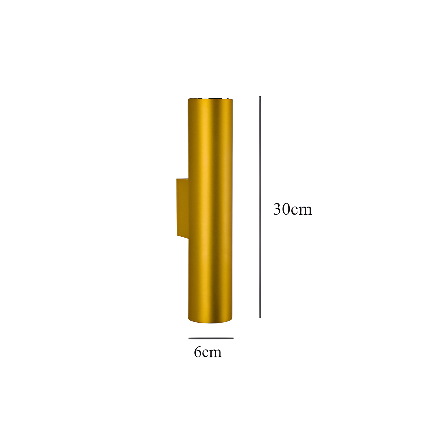 Wandleuchte LUMOREA | Goldfinish aus Aluminium | COB-LED-Technologie | Erhältlich in 15–60 cm