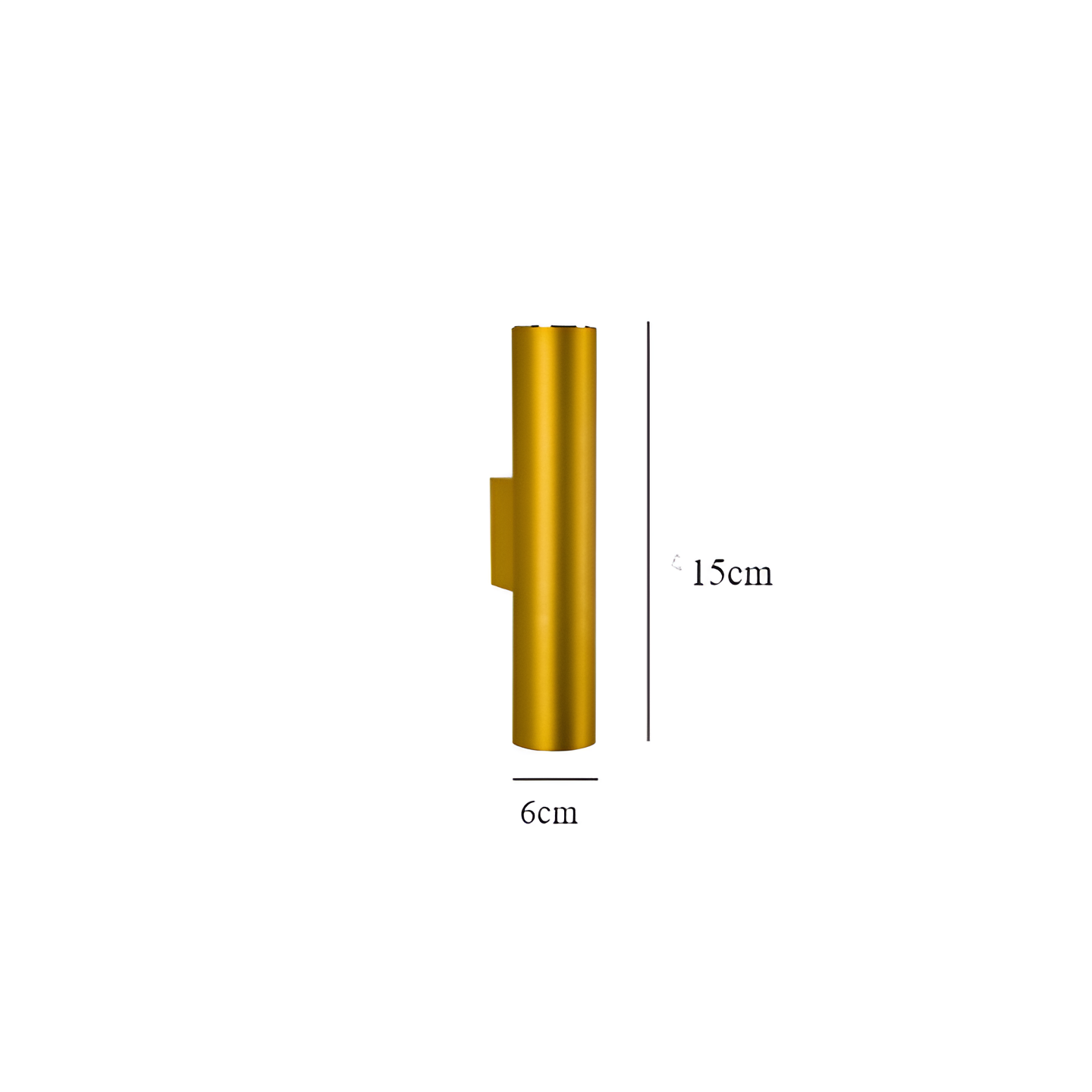 Wandleuchte LUMOREA | Goldfinish aus Aluminium | COB-LED-Technologie | Erhältlich in 15–60 cm