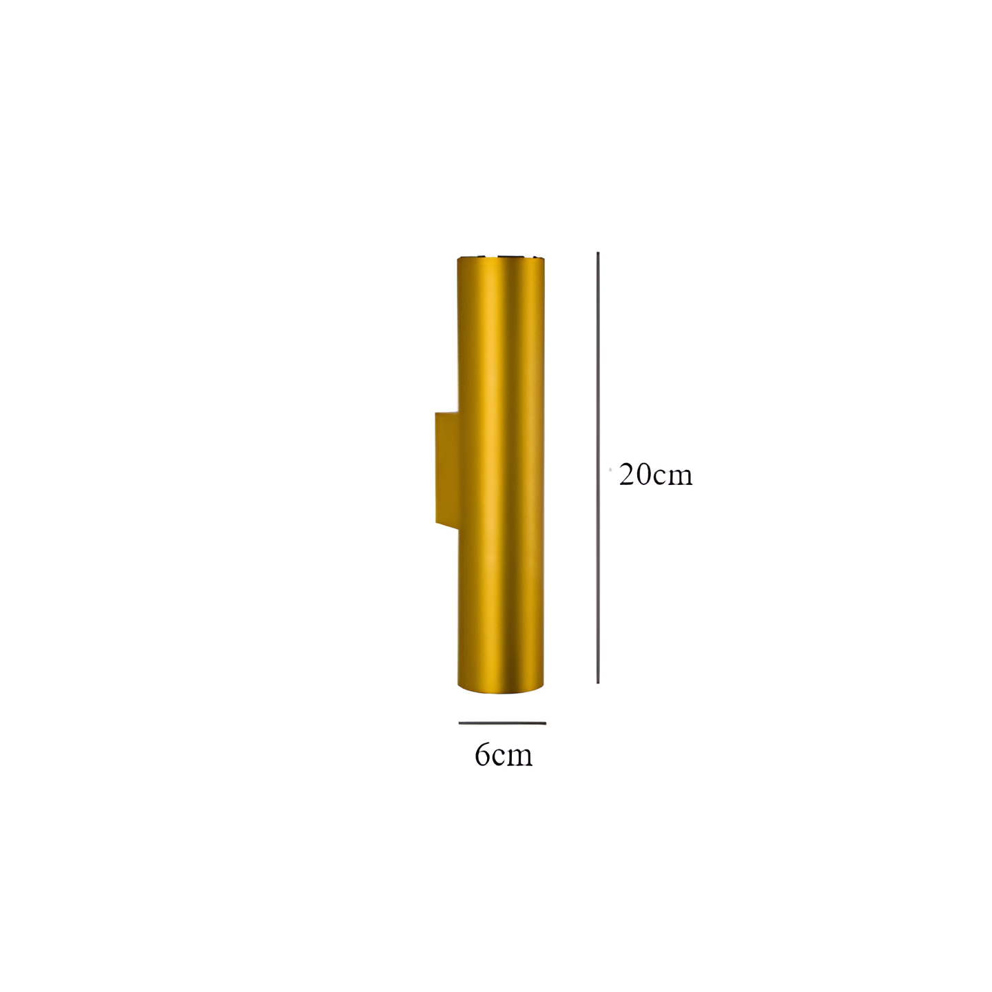Wandleuchte LUMOREA | Goldfinish aus Aluminium | COB-LED-Technologie | Erhältlich in 15–60 cm