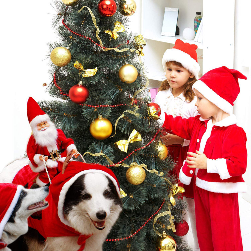 HollyPaws - kuscheliges, verstellbares Weihnachtsoutfit für Hunde