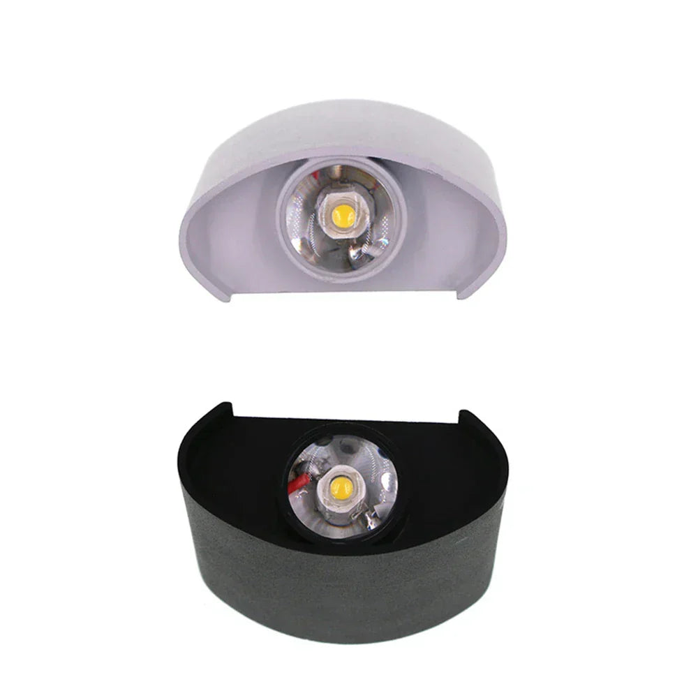 Velunara LED Wandleuchte Modern | 40 LEDs | Warmweiß 3000K | IP65 Wasserdicht | 7,7×7,7 cm | Aluminium