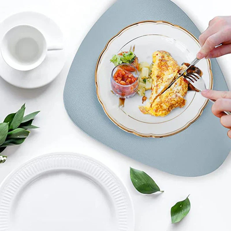 PrestigeMat - Elegantes Set aus PU-Leder-Tischsets und Untersetzern