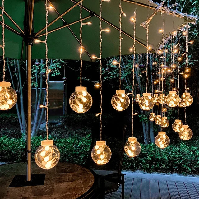 Lumivela LED Lichterkette Feenlichter | Wasserdicht IP44 | 3,5×1 m | Traumhafte Gartenbeleuchtung