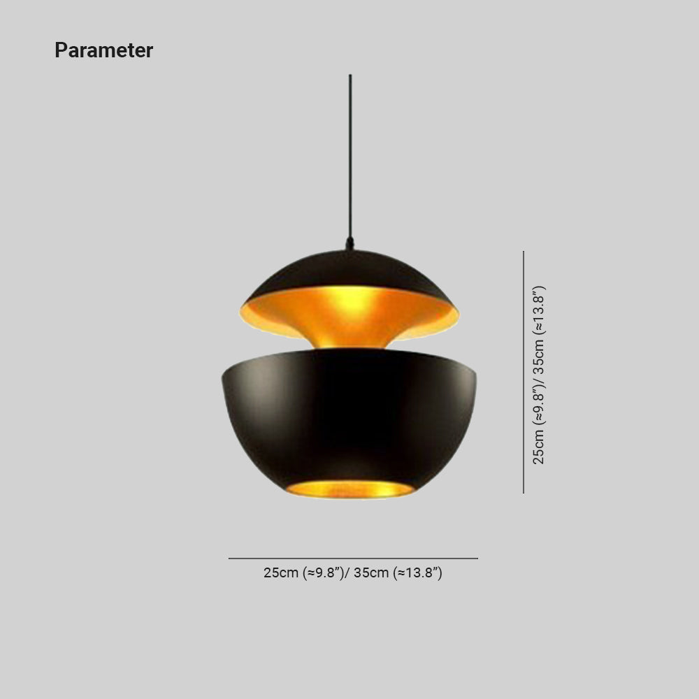 LED Hängeleuchte LumiAstra | Modernes Design | Höhenverstellbar | Metall Schwarz-Weiß