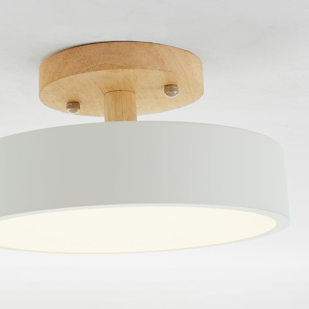 LED Deckenlampe Aurora | Modernes Design aus Holz & Acryl | Energiesparend | Verschiedene Farben