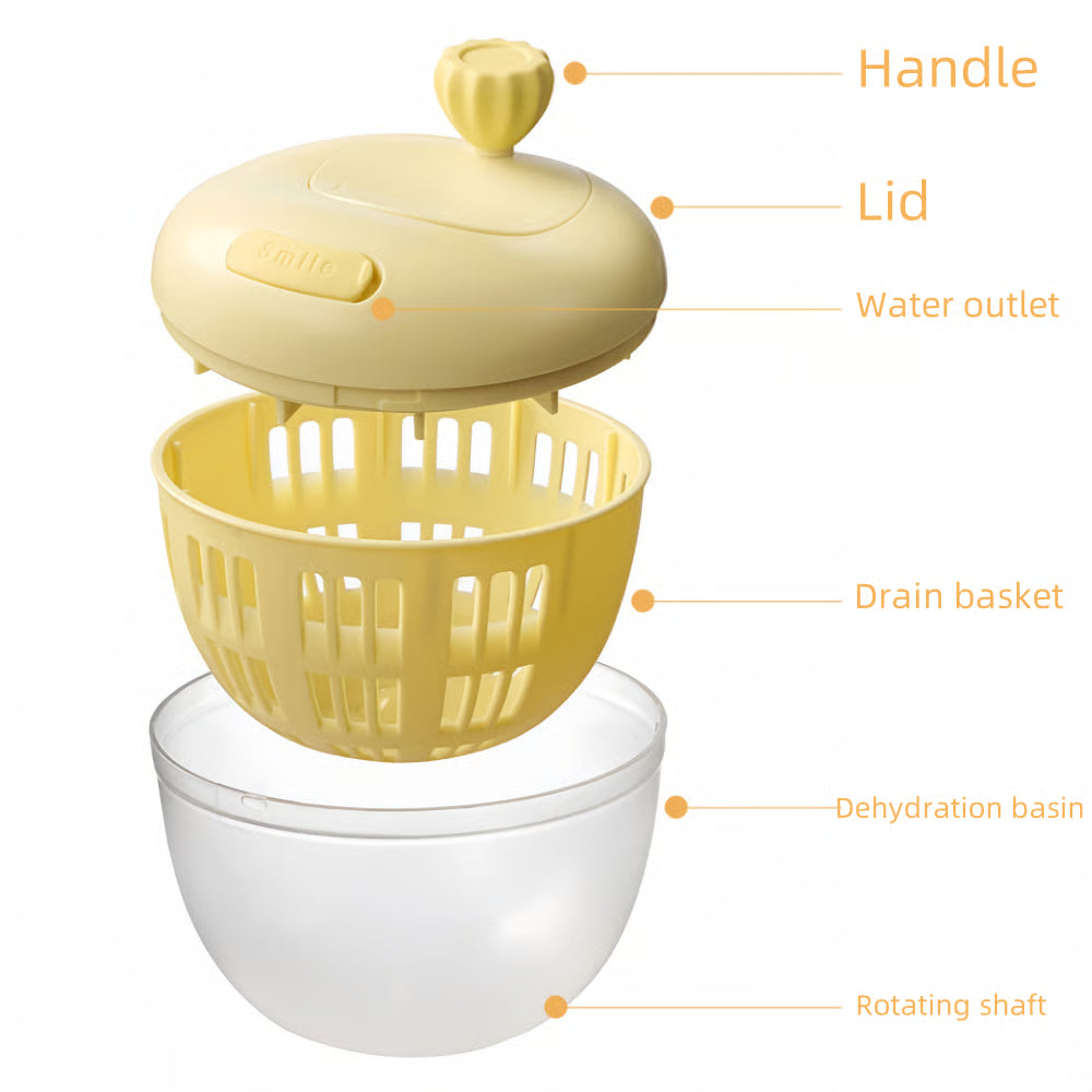 FreshSpin Pro – 3-in-1 Salat- und Obstschleuder!