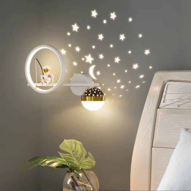 Kinder Wandleuchte LUNIMO | Sanftes Licht & Kindgerechtes Design | Für eine beruhigende Schlafumgebung | 1-teilig