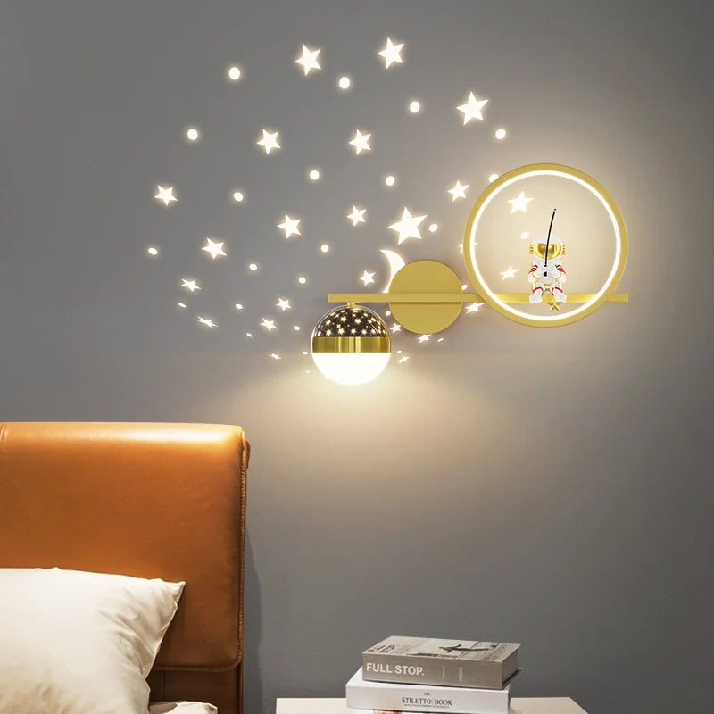 Kinder Wandleuchte LUNIMO | Sanftes Licht & Kindgerechtes Design | Für eine beruhigende Schlafumgebung | 1-teilig