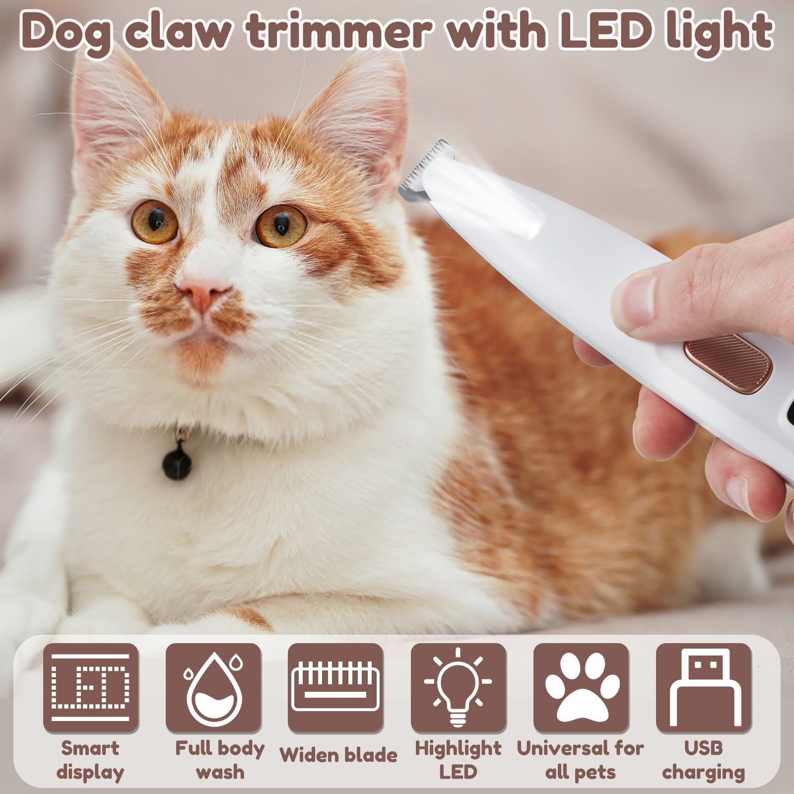 1+1 GRATIS | PawPerfect - LED Haustierhaarschneider Pro