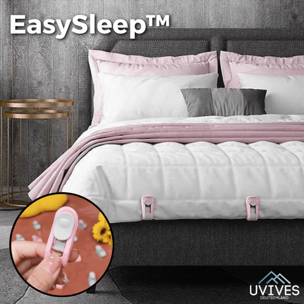 6+6 GRATIS | EasySleep - Rutschfeste Steppdeckenklammern